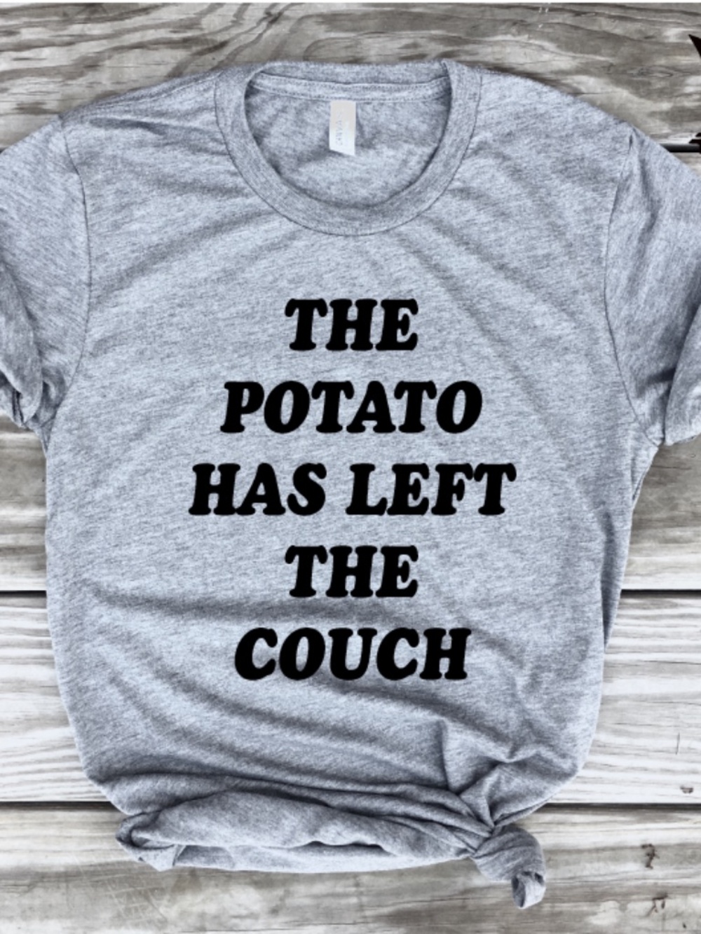 The Potato Has Left the couch American Apparel Tee